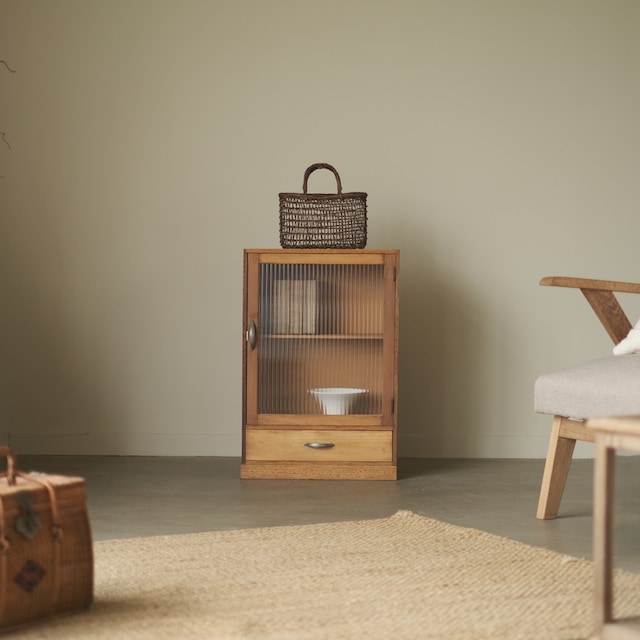 片開きキャビネット｜モールガラス｜すべての商品｜古家具