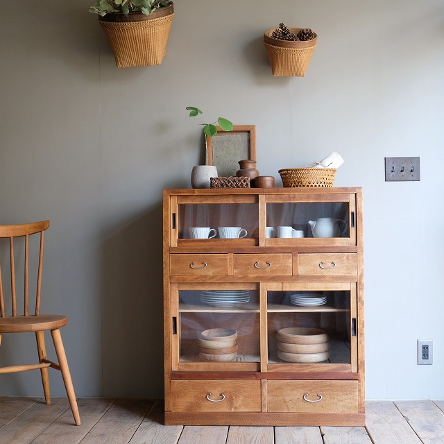 キャビネット 食器棚｜古家具,棚類｜古家具・アンティーク家具 R-select