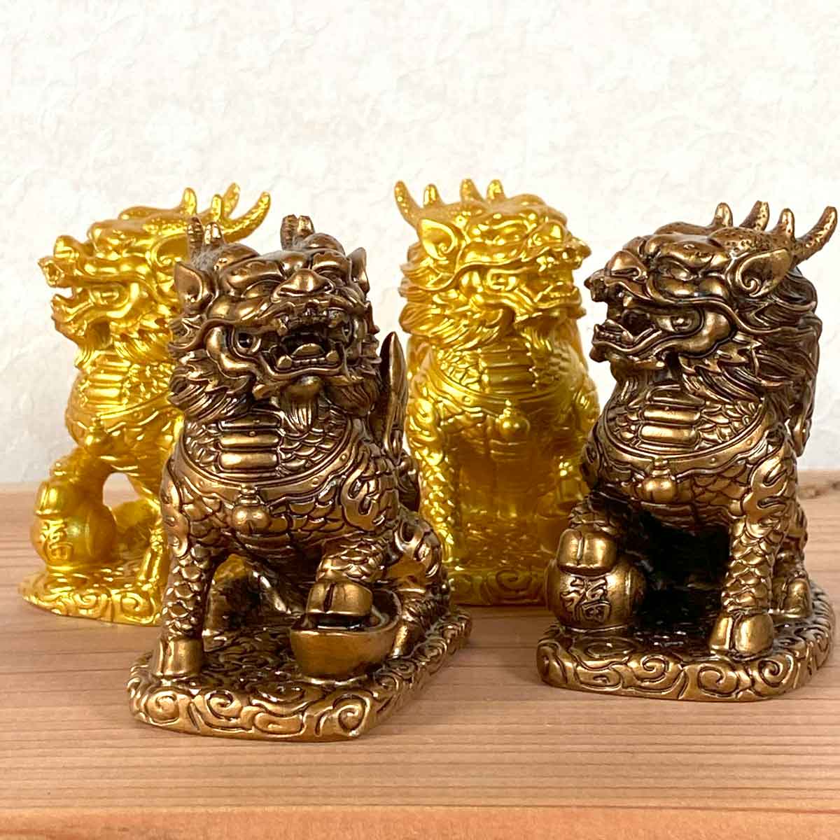 麒麟（キリン）雌雄ペア｜風水開運・平和と安定をもたらす瑞獣 | 麒麟