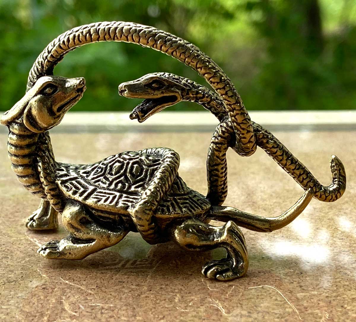 四神獣 黄銅製置物セット｜青龍・朱雀・白虎・玄武がもたらす風水の力