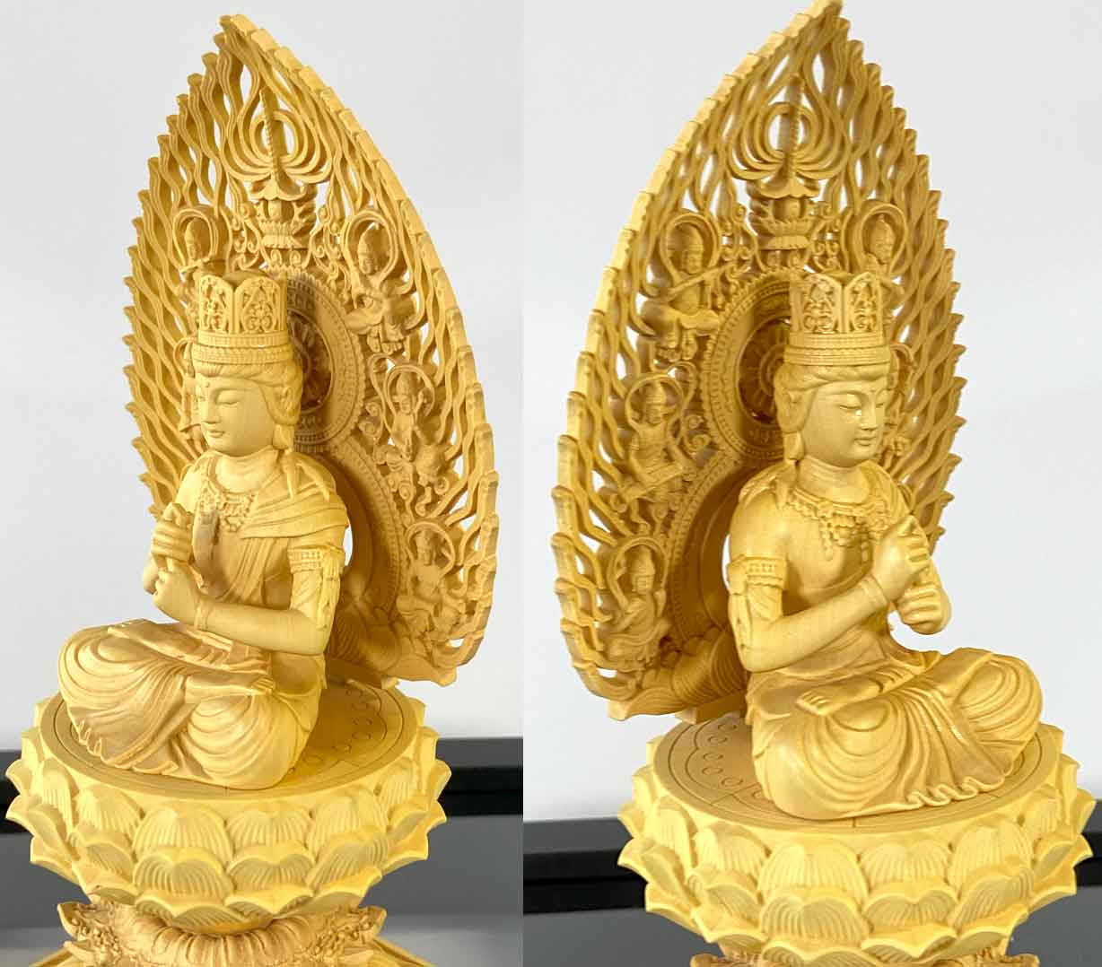 大日如来 木彫り仏像（高さ18cm）｜真言宗の本尊・未年・申年生まれの