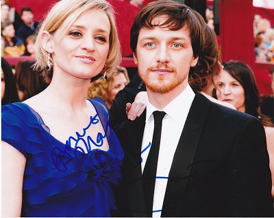 ジェームズ・マカヴォイ＆アンヌ＝マリー・ダフ 直筆オートグラフ