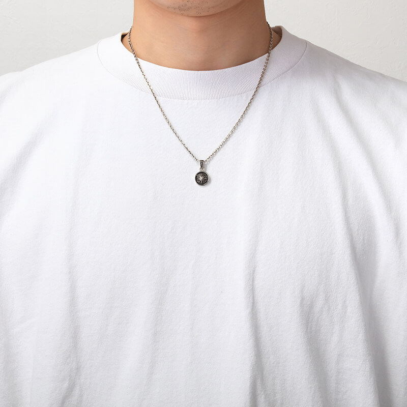 アラベスク サンシンボル ラウンド シルバー925ペンダントトップ｜全て