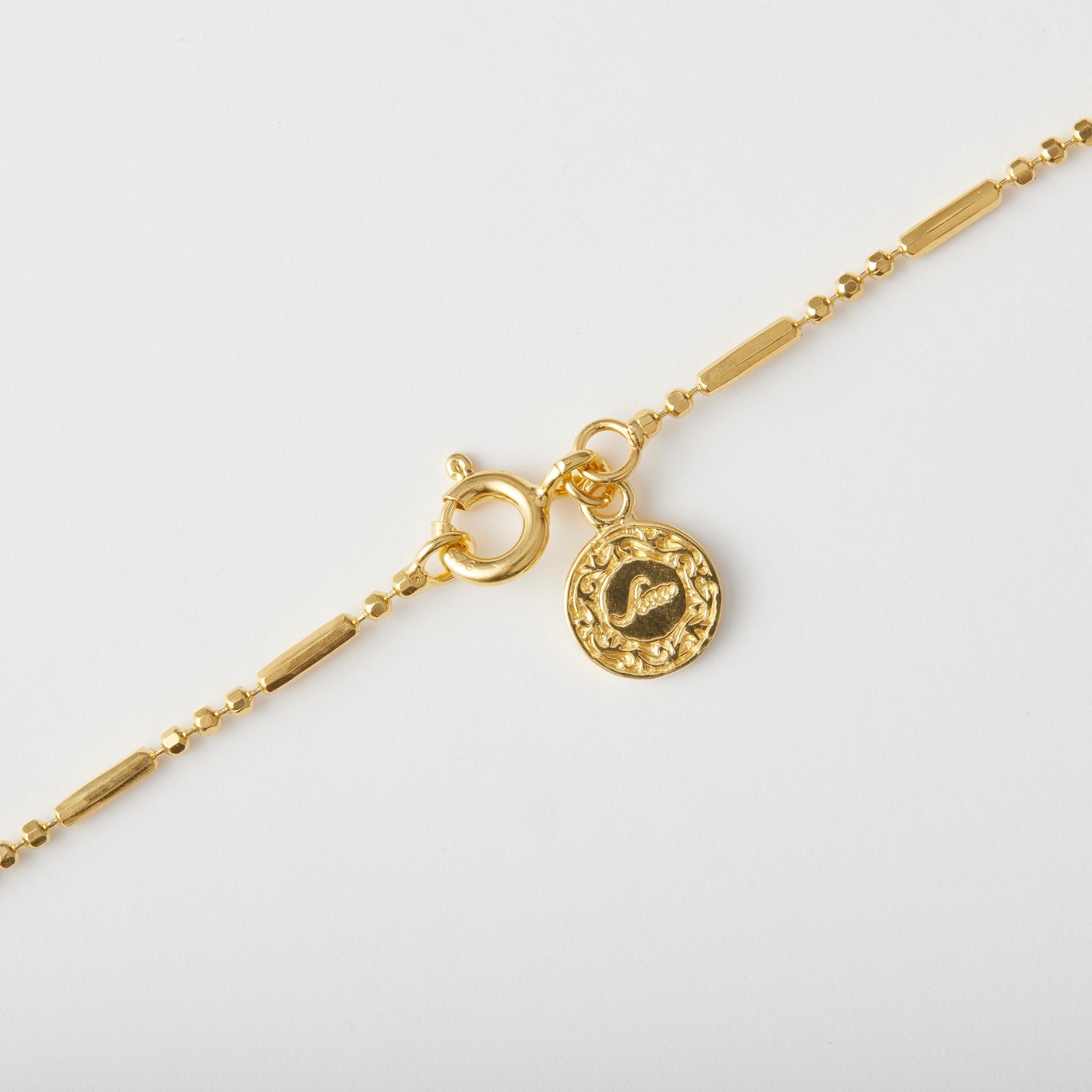 Sana ラウンド レディースアクセサリー オニキス イエローゴールド