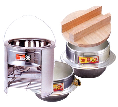 防災用かまどセット 特製釜28cm カン無し/カン付 炊量:2.4升（11L