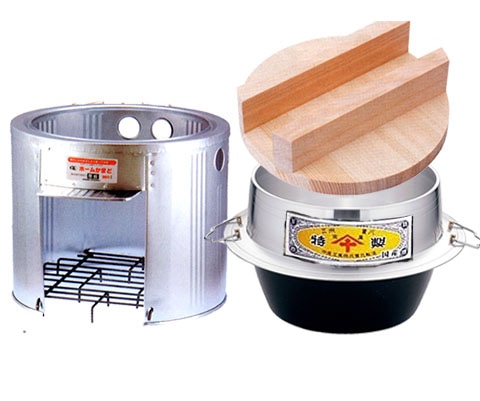 防災用かまどセット特製羽釜カン付炊飯量8.5升（34.0L）40cm釜用木蓋