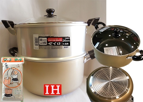 ☆未使用☆ ヨシノクラフト 両手鍋 セイロ 26cm PTW-26 蒸し器 2026年最新】Yahoo!オークション -ヨシノクラフト(両手鍋)の中古品