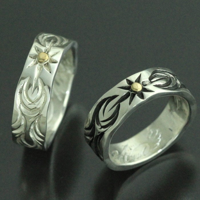 BIG HAND SUNアラベスク スリムリング【白あげ・黒あげ】207-000(39