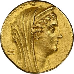 現存3枚！超希少タイプ】プトレマイオス朝エジプト アルシノエ2世