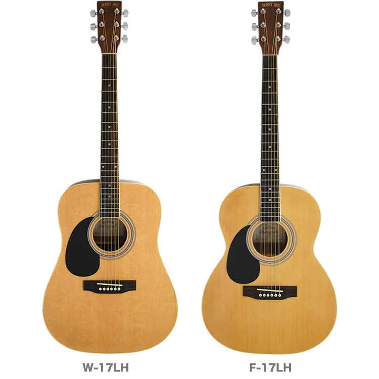 アコースティックギター 左利き用 Honey Bee W-17LH/F-17LH （本体のみ