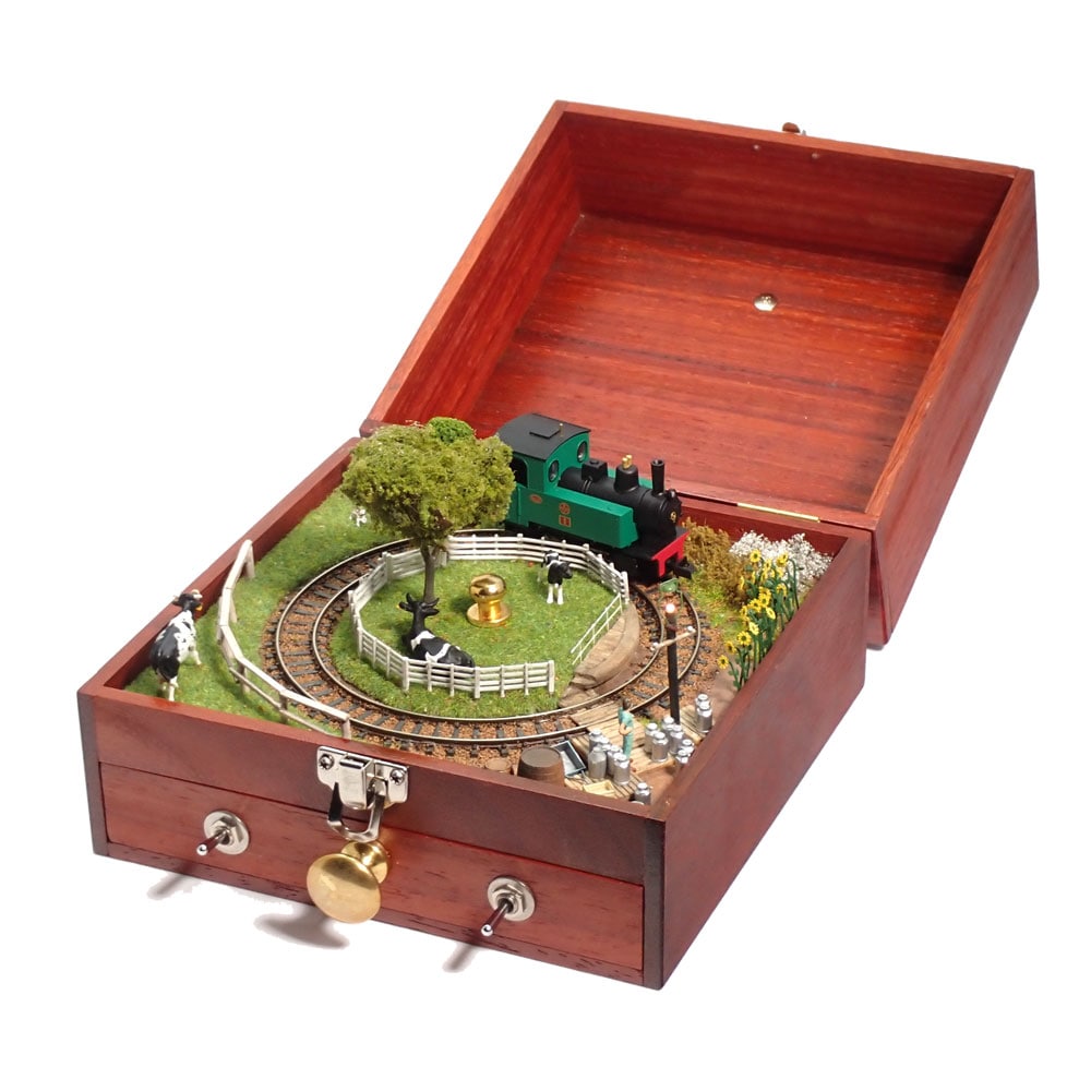 レイアウト小箱1 車両付き ：西村慶明 HOナロー作品 1/80scale | 完成