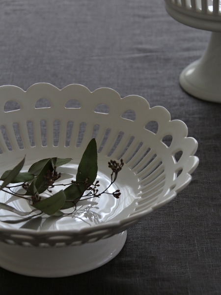 Bourg-Joly Malicorne足つきバスケットEmpire ボージョリーマルコリン