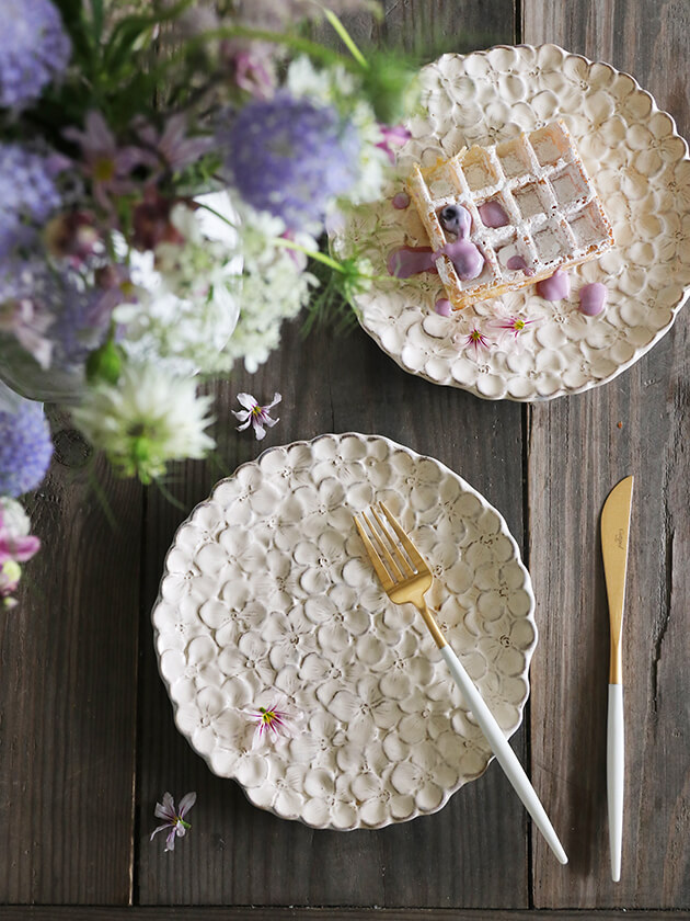 VIRGINIA CASA ROMANTICA オルテンシアプレート ホワイト - サラグレース