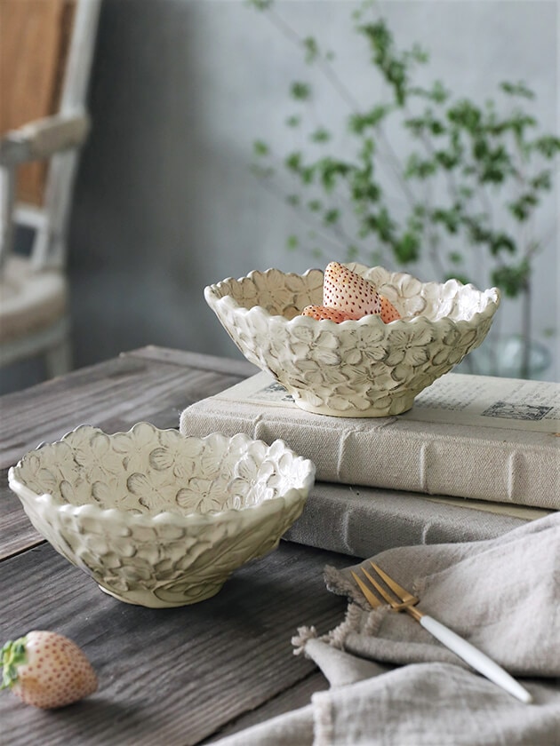 VIRGINIA CASA ROMANTICA オルテンシアボウル ホワイト ヴィルジニア