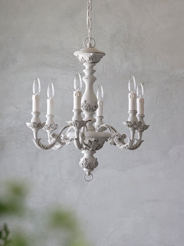 IL ParalumeシャンデリアBelle6灯 グレー- サラグレース-