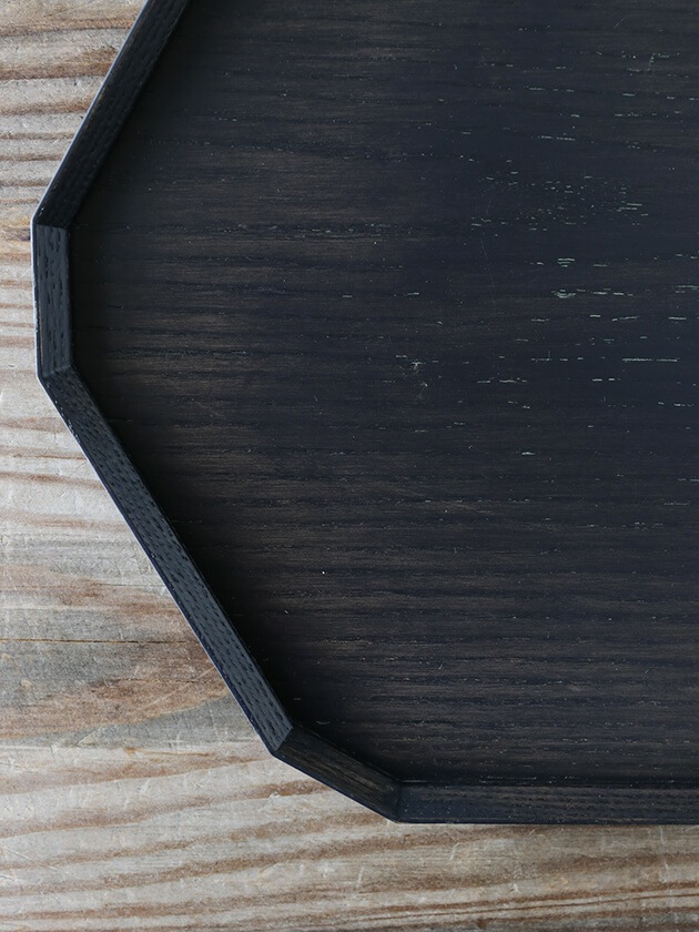 TSUM 六角盆 オリジナル 26x24cm ブラック