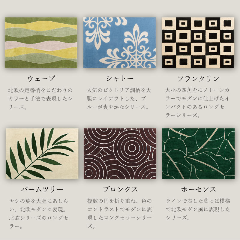 M+home ラグコレクション ラグマット 約140×200cm ※ラッピング対応/代