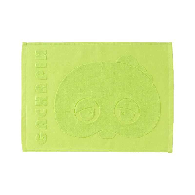 ガチャピン・ムック フェイスバスマット 約43×60cm ガチャピンフェイス