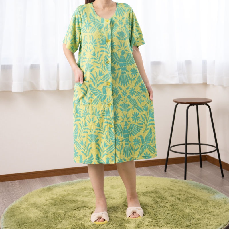 ☆Cozyfeels オトミマエアキ タオルドレス M～L/L～LL イエロー