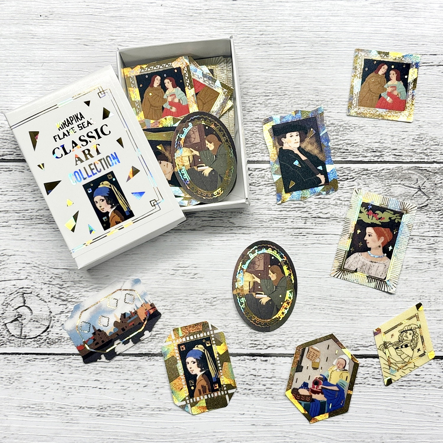 クラシックアートコレクション きらぴかフレークシール レンブラント