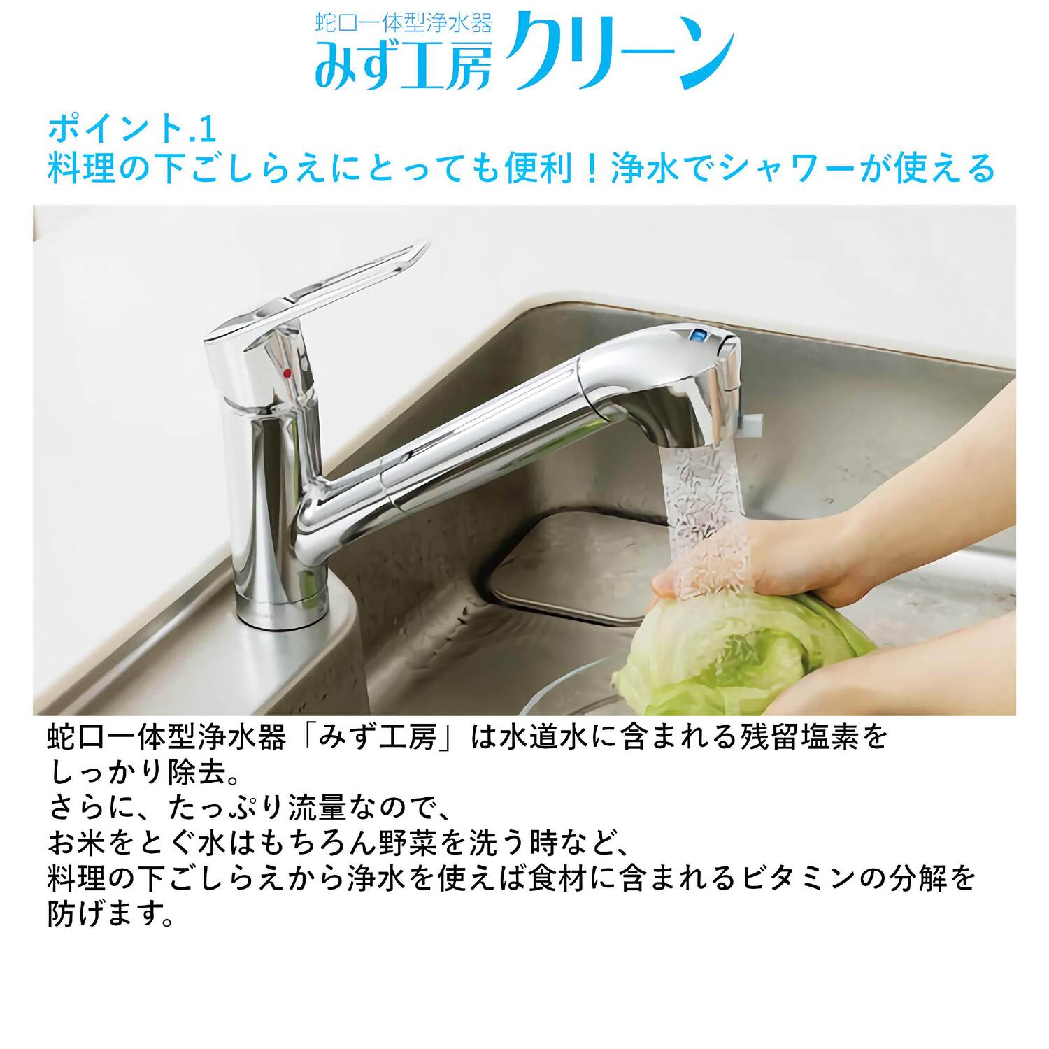 タカギ 【JL306MN-9NY2】 蛇口一体型浄水器 みず工房 クリーン