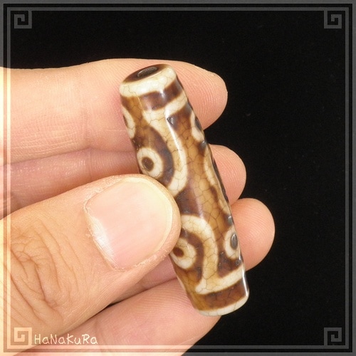 天珠 西蔵 チベット 048-01 十一眼天珠 (老茶色) | [雑貨06]西蔵天珠