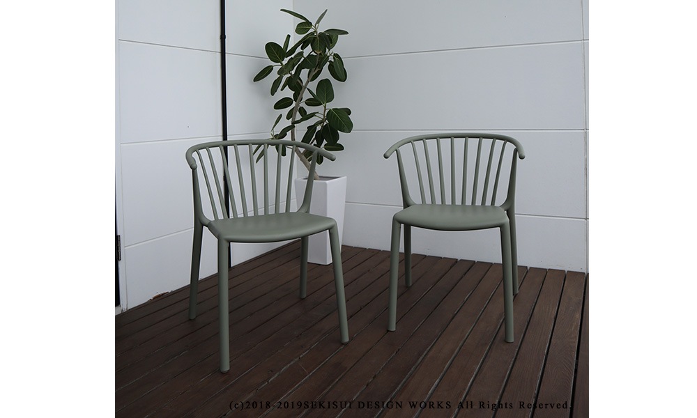 resol WOODY ウッディチェア ガーデンチェア グリーングレー | すべて
