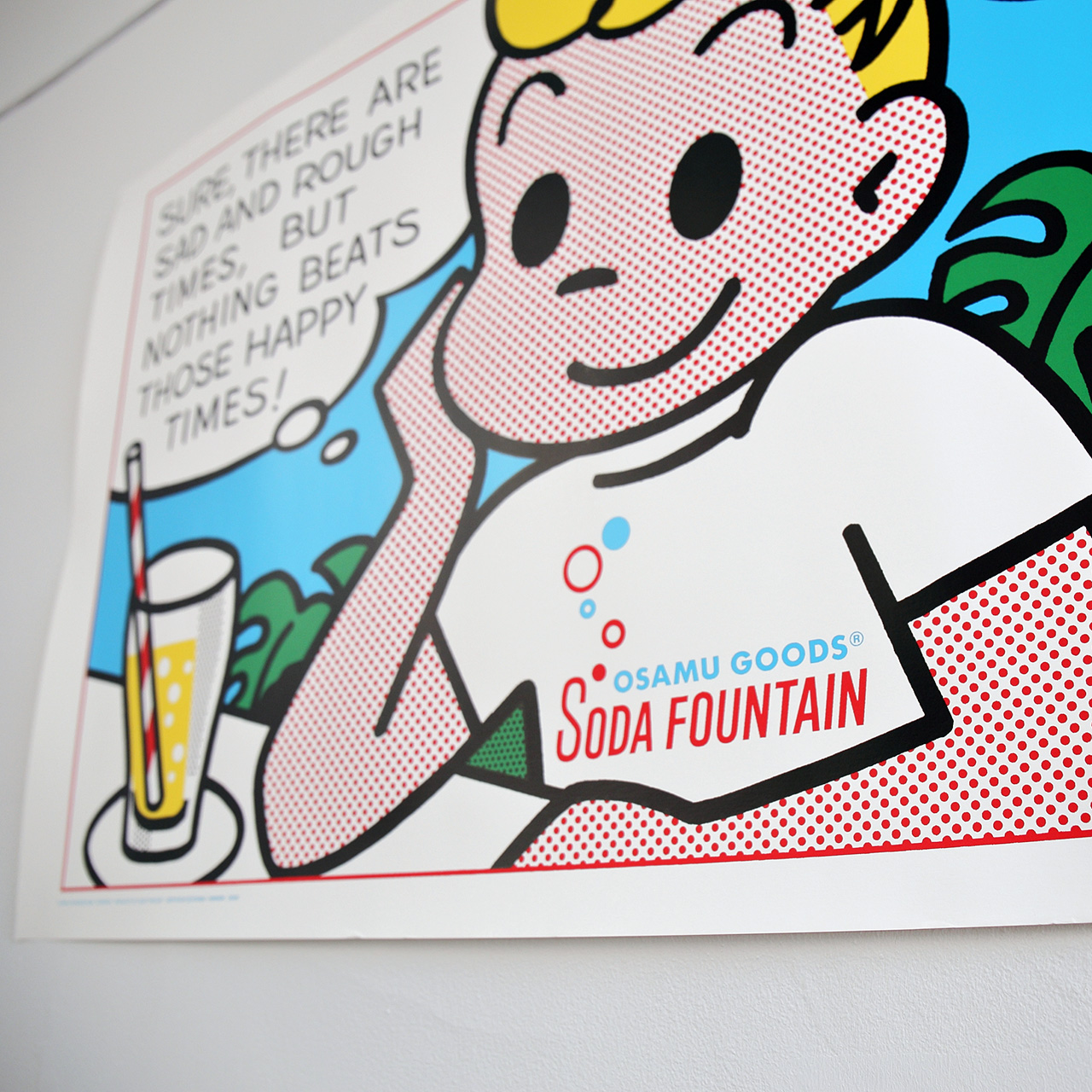 ソーダファウンテン・シルクスクリーンポスターB2 | インテリア