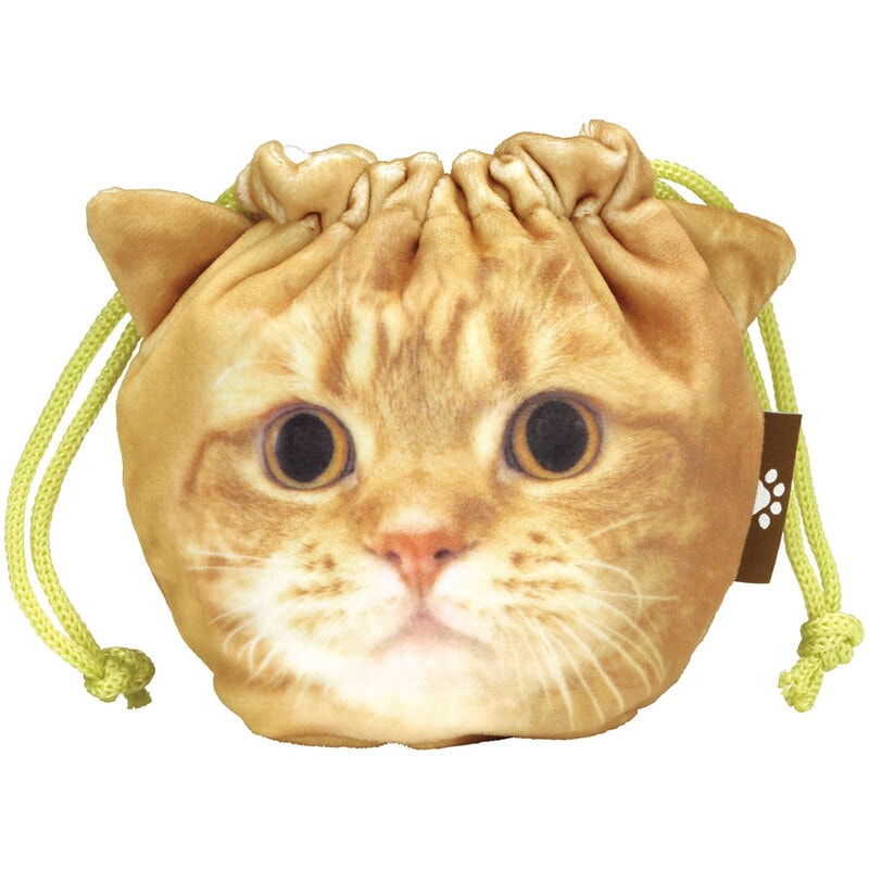 メール便対象品】 巾着 巾着袋 フェイス 顔 きんちゃく ポーチ 大人