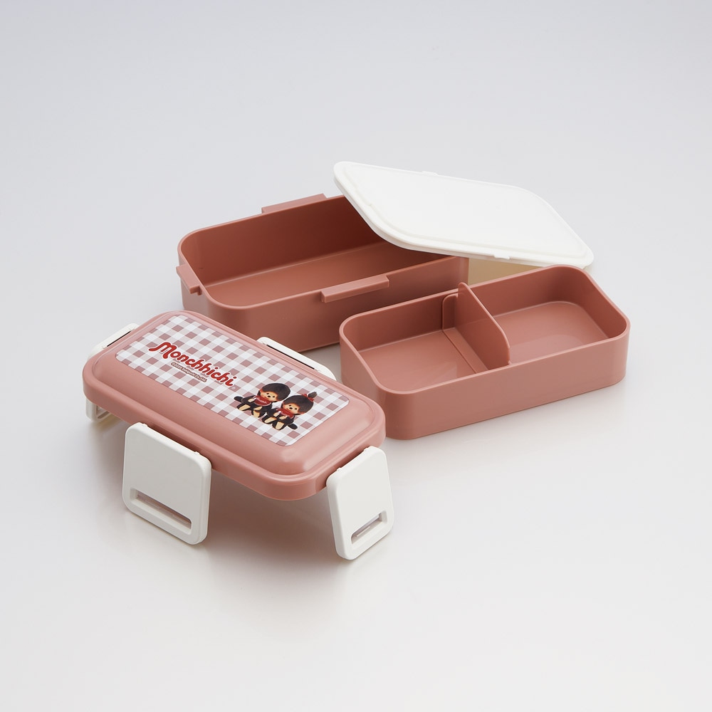 おかずがつぶれにくいふわっとフタ弁当箱 2段/600ml モンチッチ