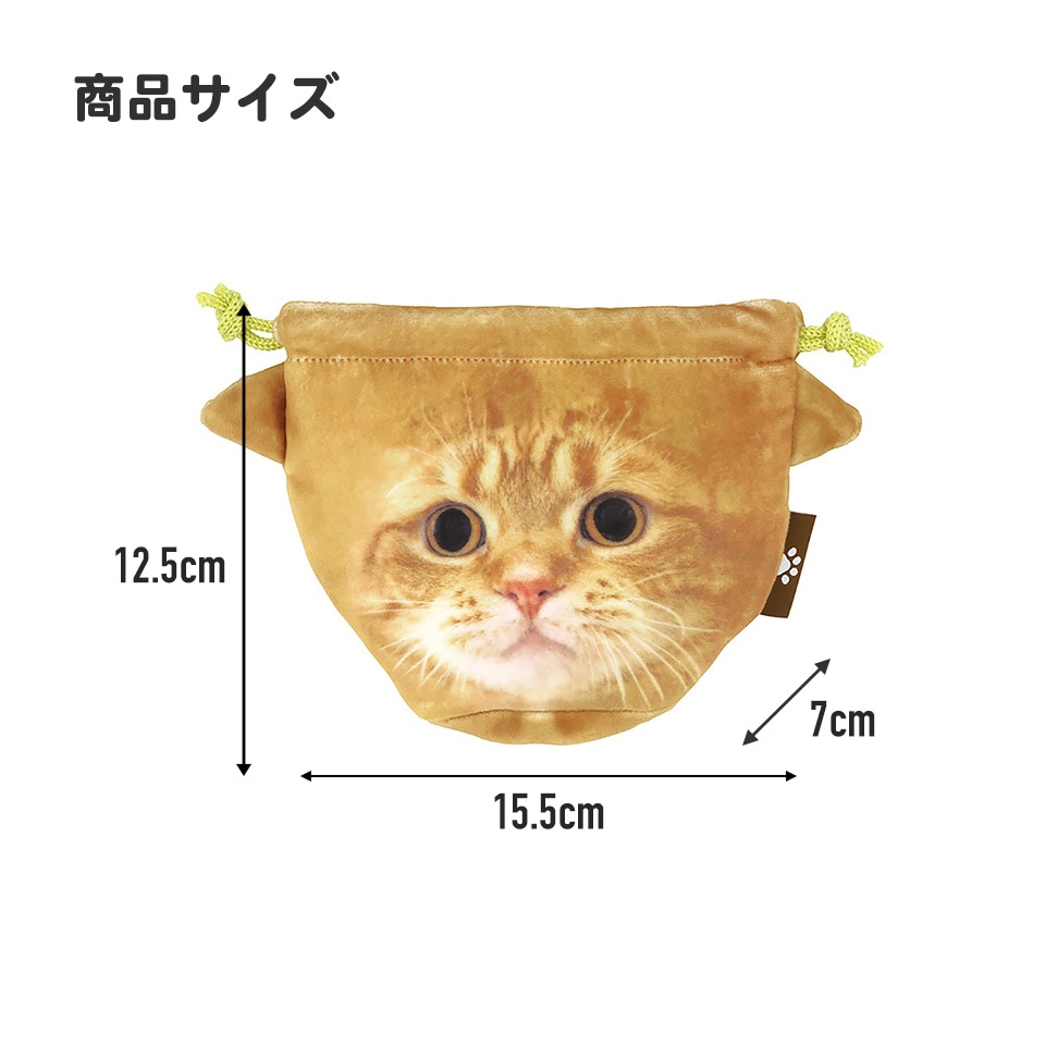 メール便対象品】 巾着 巾着袋 フェイス 顔 きんちゃく ポーチ 大人