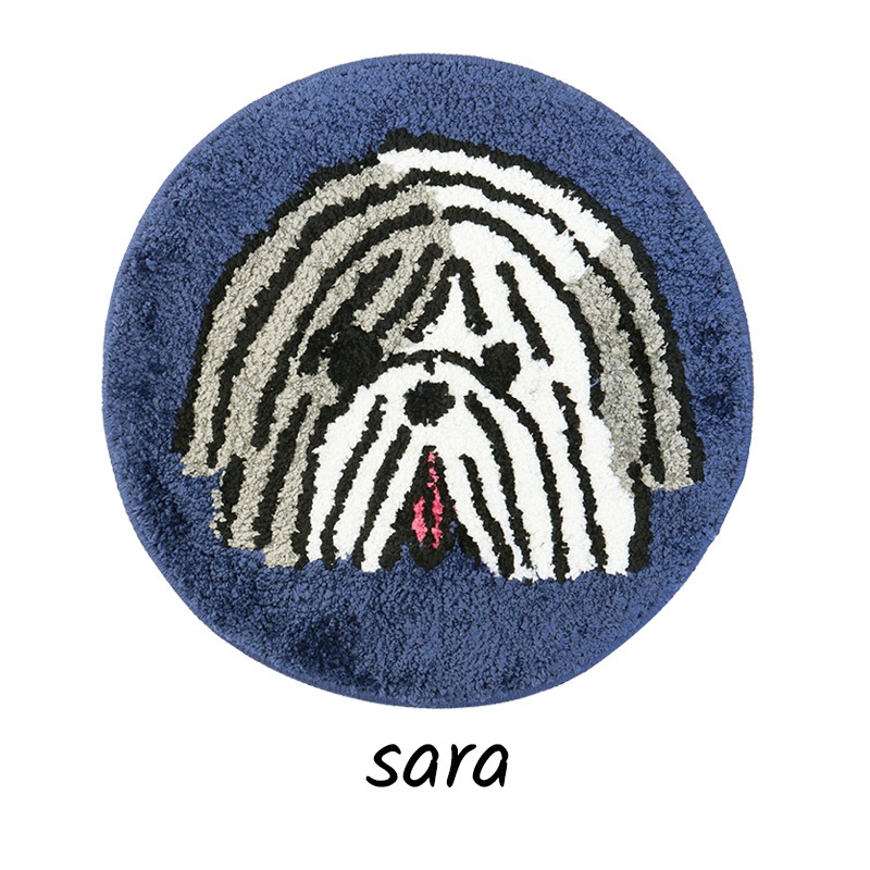 お部屋を明るく彩る！山鳩舎 みやぎちか Miyagi Chika マット チェアパッド