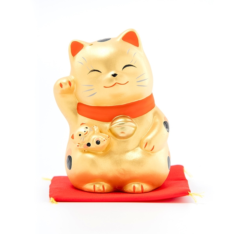 招き猫【親子】 金運/置物/開運/風水｜白崎八幡宮