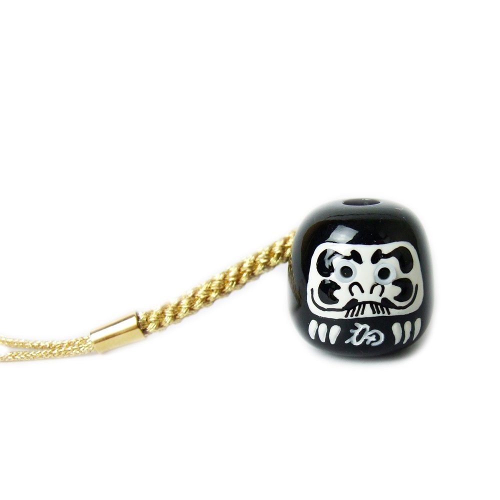 目出しだるまお守り（黒） ｜白崎八幡宮