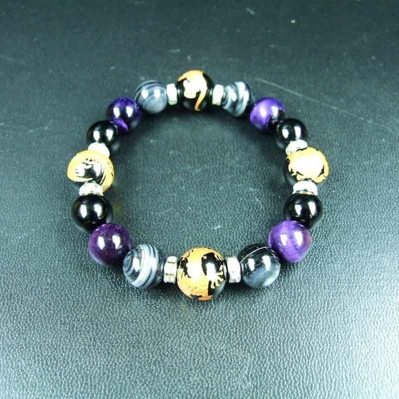 魔除け・厄除け 風水四神 オニキス&パープルタイガーアイ