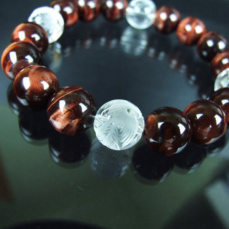 開運・風水四神獣 レッドタイガーアイ メンズ/パワーストーン