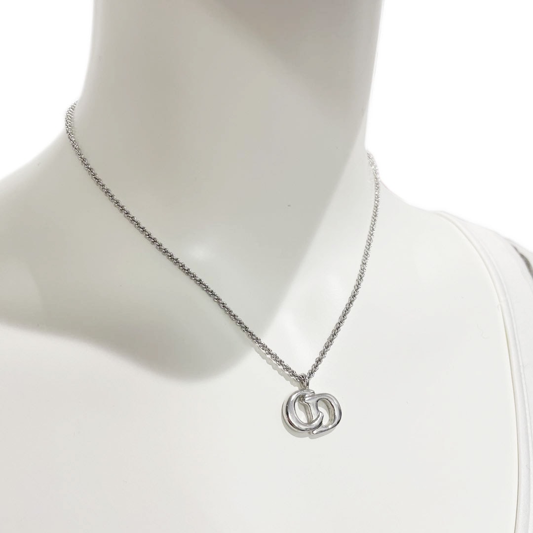 Christian Dior クリスチャンディオール ネックレス CDロゴ シルバー