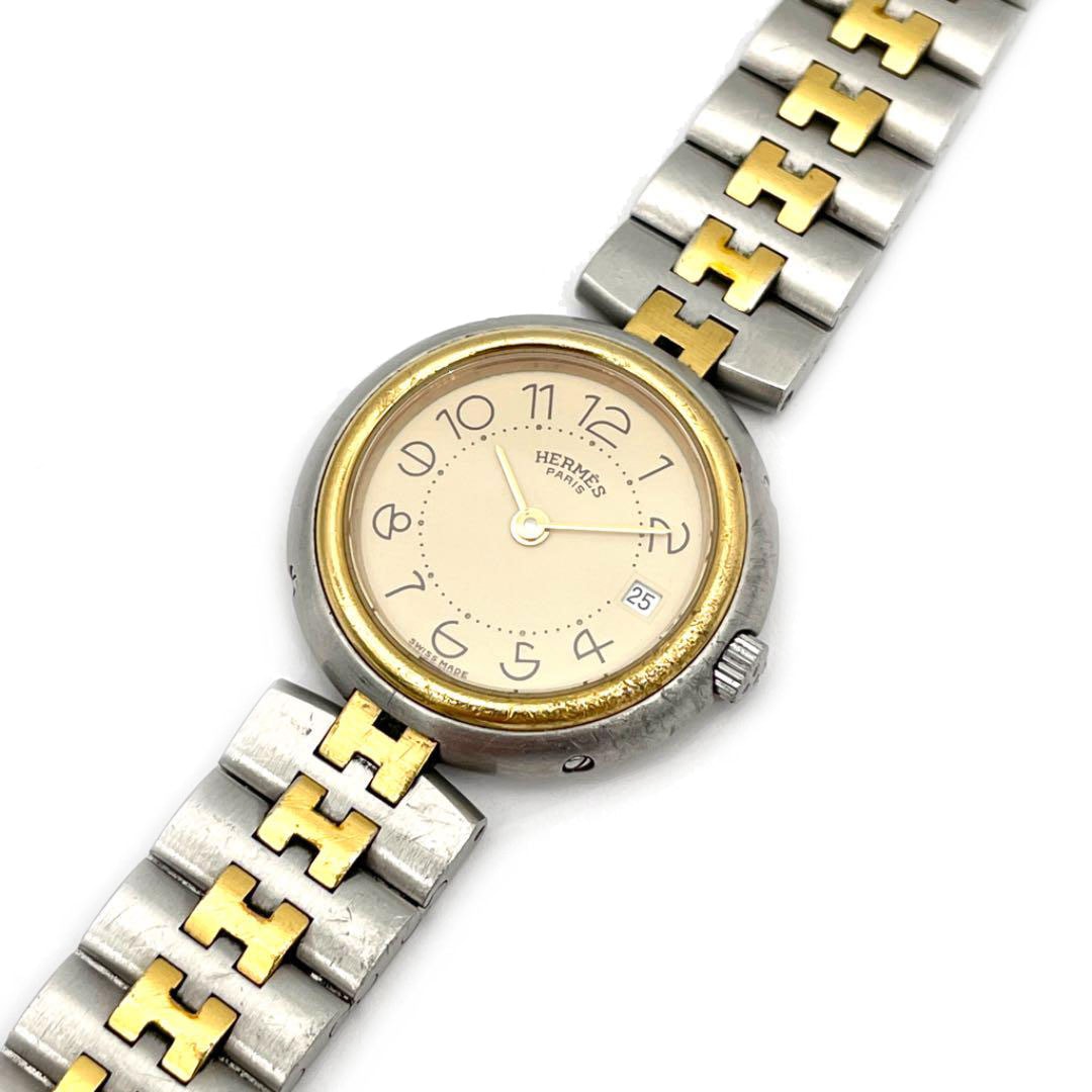 HERMES エルメス レディース腕時計 プロフィール クオーツ ゴールド