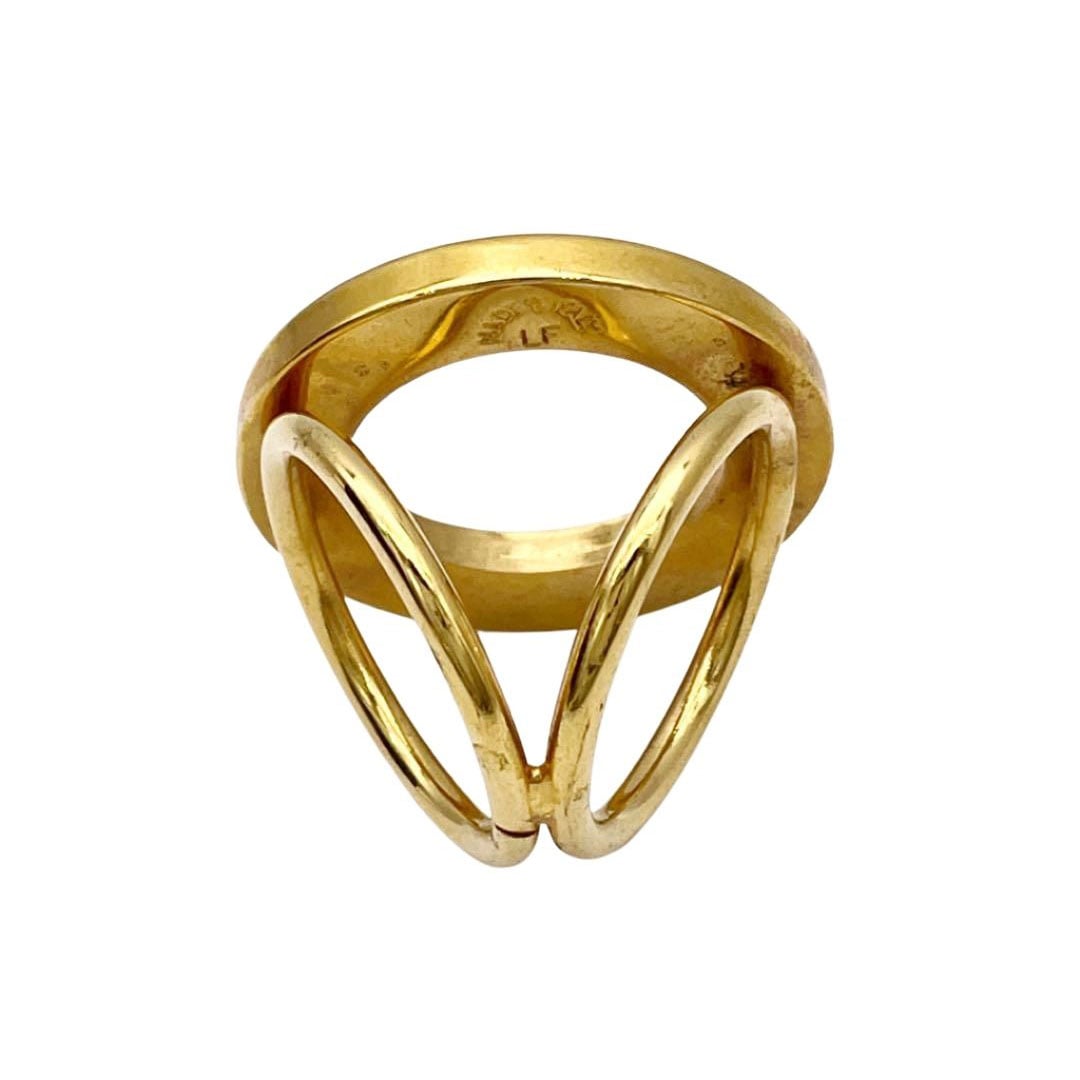 CELINE セリーヌ スカーフリング ロゴサークル ゴールド | 小物