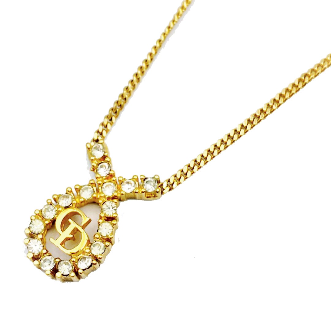 Christian Dior クリスチャン・ディオール ヴィンテージ ネックレス CD