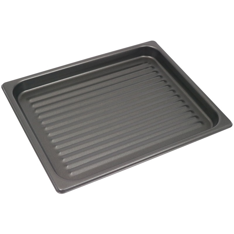 アルミ 波型トレー ノンスティック加工 1/2サイズ 深さ25mm SK-1521EAN