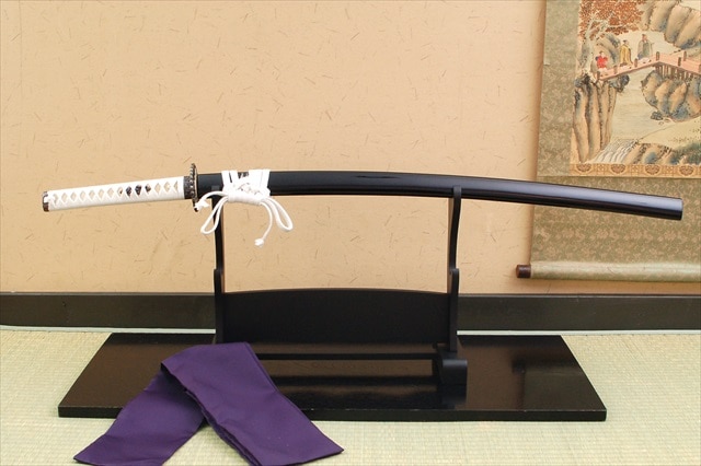 即納品 菊一文字 沖田総司愛刀 亜鉛合金刀身 刀袋付 高級模造刀