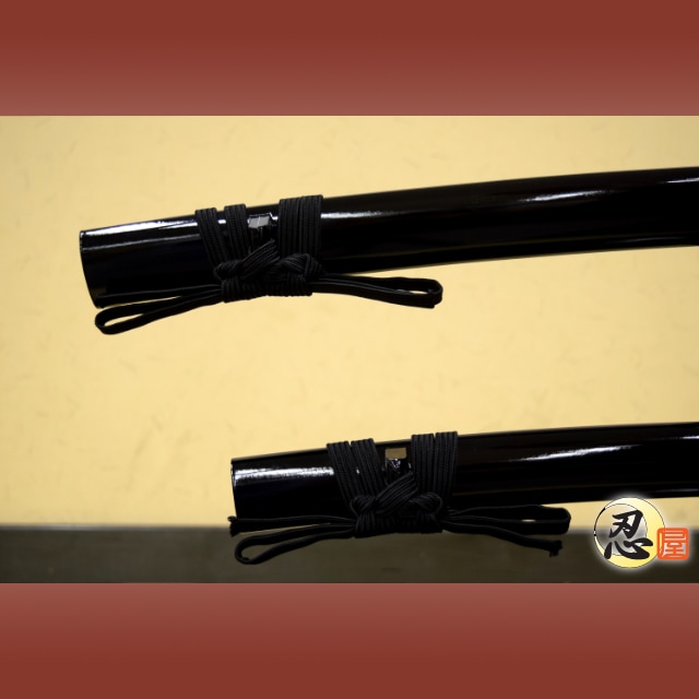 黒呂鞘 大刀 小刀セット 模造刀｜【公式】模造刀・居合刀の専門店「忍屋」
