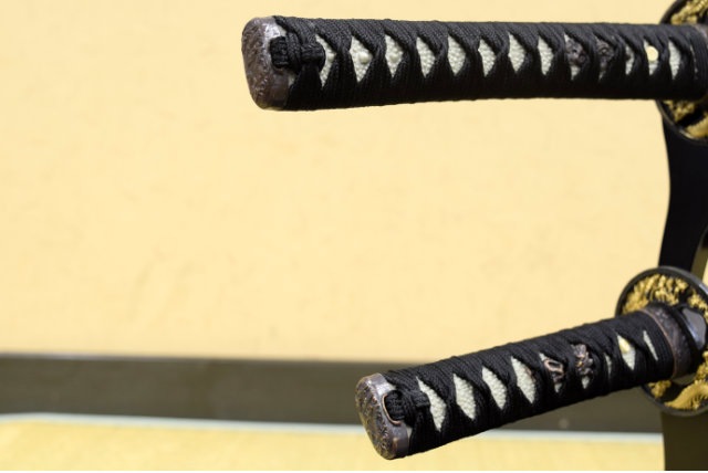 彫金 竜黒 大刀 小刀セット 刀身竜彫 模造刀｜【公式】模造刀・居合刀