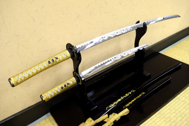 彫金 竜金 大刀 小刀セット刀身竜彫 模造刀｜【公式】模造刀・居合刀の