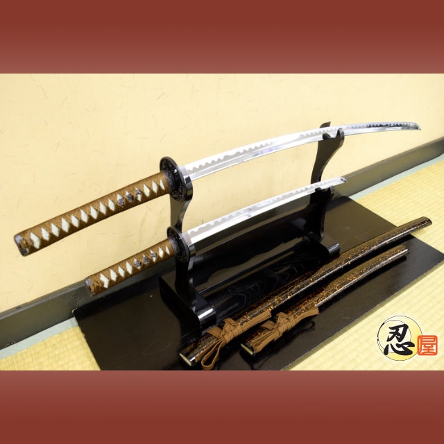 濃金茶 大刀 小刀セット 模造刀｜【公式】模造刀・居合刀の専門店「忍屋」