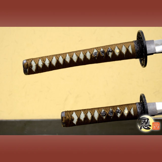濃金茶 大刀 小刀セット 模造刀｜【公式】模造刀・居合刀の専門店「忍屋」