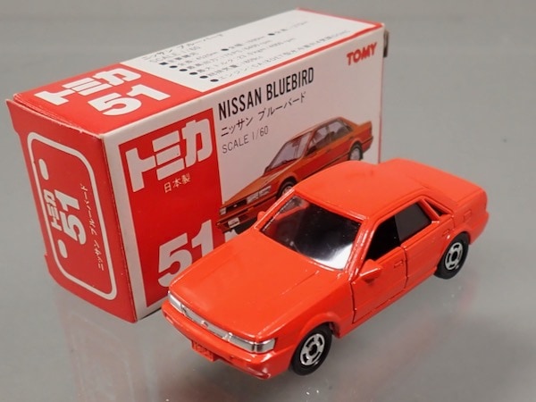 新品] 日本製 トミカ 51-3 ニッサン ブルーバード | トミカ 赤箱／日本