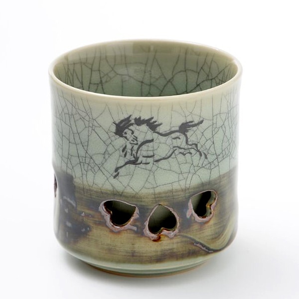 大堀相馬焼 松永窯 二重湯呑み(3.0寸) | すべての商品 |福島県の伝統