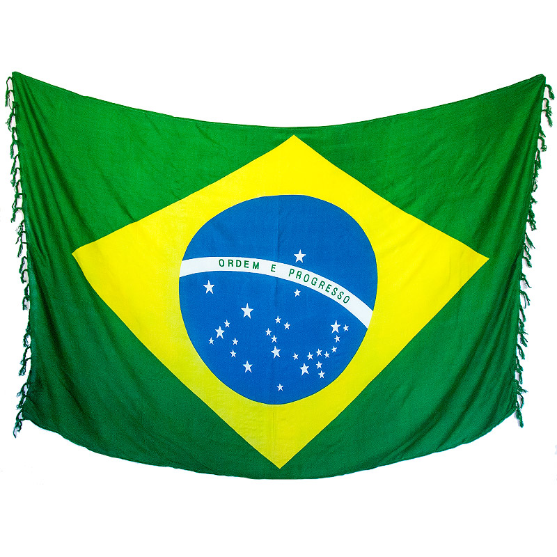 ブラジル国旗柄バンデイラ【ブラジルカンガ】パレオ｜すべての商品の